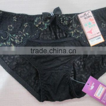 Perfect fitting Black Sexy Low waist Cotton Briefs Panties