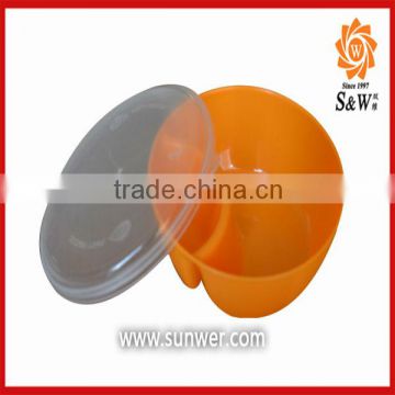 Microwavable food plastic container