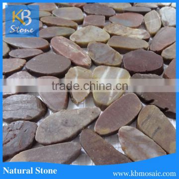 100% Man made Red Pebbles Stone for Garden Walkway