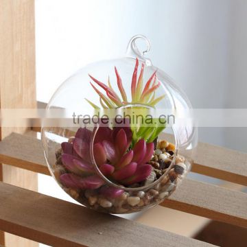 unique hanging crystal glass flower vases