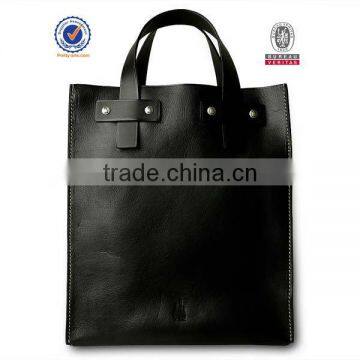 leather shopping bag