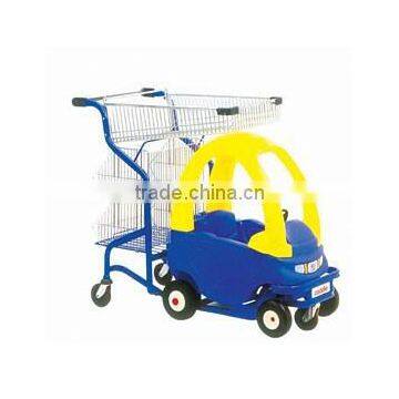 kids shopping cart with toy car
