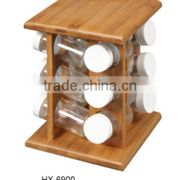 Wholesale bamboo spice rack