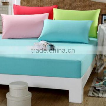 100% polyester microfibre bedding sheet set solid color including bed flat sheet fitted sheet and pillowcases