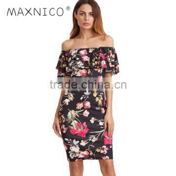 Maxnegio off shoulder a line online woman summer dresses