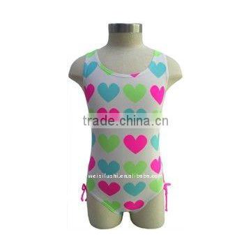 Children Knit Printed Poly/Lycra Swimming Dress