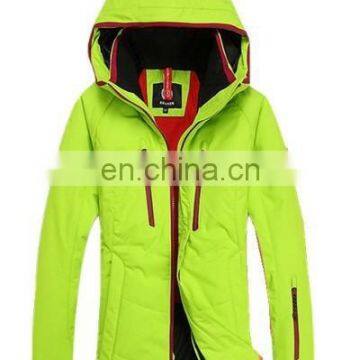 Cheap waterproof women winter yellow ski jacket