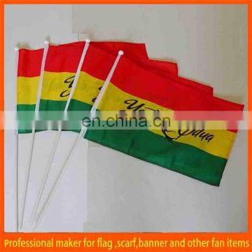top quality PVC paper polyester hand waving flag