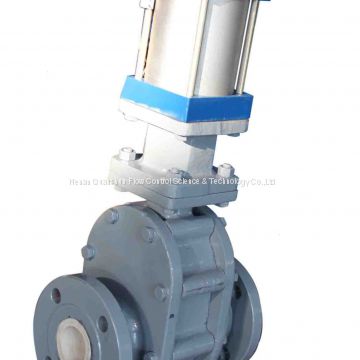 Material handling valve for ash handling system at power plant