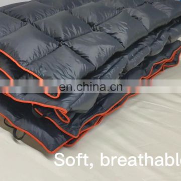 Waterproof And Breathable 800 Fill  Power Puffy Goose Down Sleeping Blanket