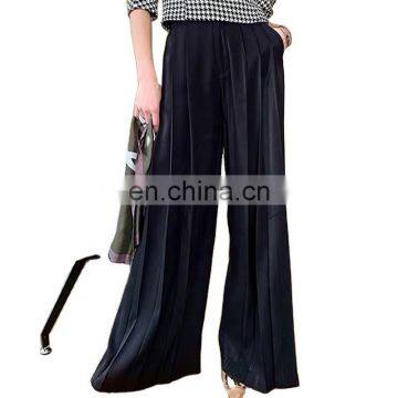 Clothing Casual Solid Color Ladies Women Black Pants