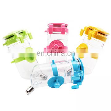 One-piece hanging stainless steel bead automatic pet waterer cat and dog water feeder bottle