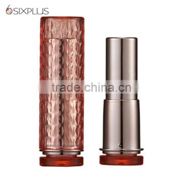 Beauty color round shape empty lipstick tube transparency lipstick tube pink lipstick tube
