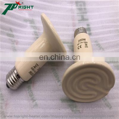 220V/230V Safty Ceramic Infrared Heater Lamp Heating Element at flat bottom in 75*102mm