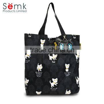 SEMK brand beautiful print nylon recycle shopping bag for sale