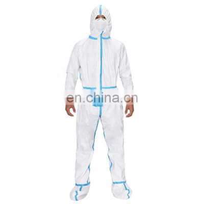 Microporous Film Laminate Liquid and Particle Protection Disposable Coverall