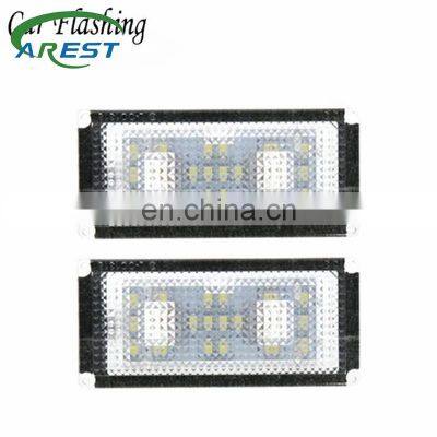 2Pcs Error Free 18 LED Number License Plate Light For BMW E66 E65 7-Series 735i 2006-2008 White 12V Canbus License Plate Light