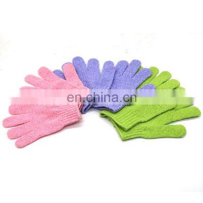 Guante de bano para exfoliacion guante Exfoliante para ducha guantes para fregar resistencia esponja de masaje corporal