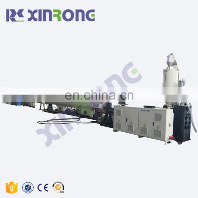 Xinrong plastic extruder pipe producing line hdpe pipe production extrusion line