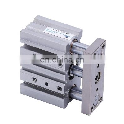 New Design MGPM Series Three Position Aluminum Alloy Three Shaft Double Action Pneumatic Guide Rod Cylinder