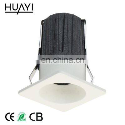 HUAYI Modern European Low Profile Square LED Ceiling Downlight For Living Room