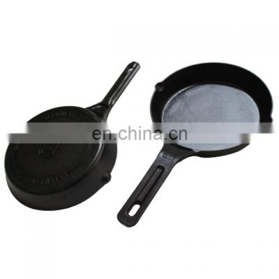Mini Wholesale Thin Wall 2.5mm Thickness 8 Inch Cast Iron Pancakes Round Fry Pan Skillet