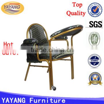 Hot sale high quality different colors factory metal muslim prayer chair in hotel chairs