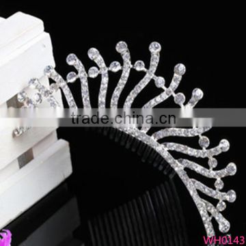 2015 large pageant corwn tiaras hot selling queen crown and tiaras for ladies