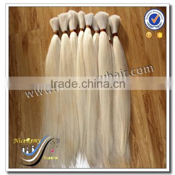 2016 Wholesale Best Quality Raw Unprocessed Unwefted Russian Hair Bulk                        
                                                Quality Choice
