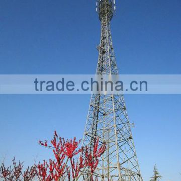 Steel Galvanized monopole antenna communication tower