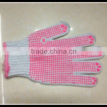 Dotted PVC Cotton Working Gloves