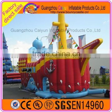 CE certificate inflatable priate ship, inflatable playground