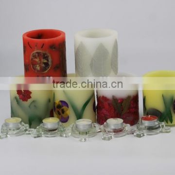 new product dried flower tealight candle