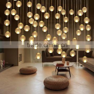 Modern decorative light crystal led light lamp zhongshan guzhen manufacturers