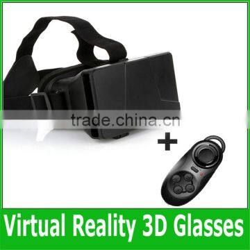 2015 New oculus rift glasses Colorcross Headmount 3D VR Virtual Reality Glasses Google Cardboard + Wireless Bluetooth Gamepad