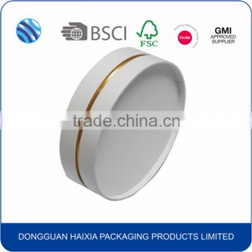 Chian manufacturers plain white cylindrical hard cardboard box wholesale