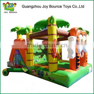 Funny adult inflatable jungle animal obstacle course for kids