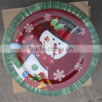Nice christmas designs porcelain and ceramic plate and dish bulk wholesale