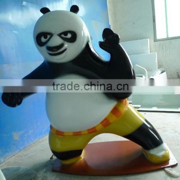 Fiberglass Cartoon Film Star Sculpture Fiberglass Kongfu Panda