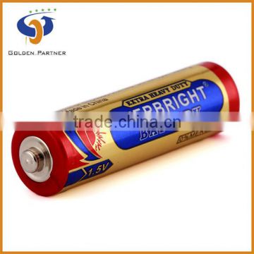 Professionally-producing r6p aa um-3 1.5v carbon zinc battery