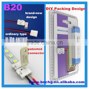 2015 New Design Ledstrip Connector cable Click to Click RGB Patented
