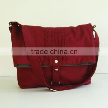 Maroon Cotton Twill Bag, purse, tote bag, shoulder bag, messenger canvas tote bag fashion bag ladies tote bag