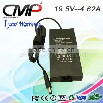 Slim Laptop Adapter for Dell 19.5V 4.62A 7.4*5.0mm