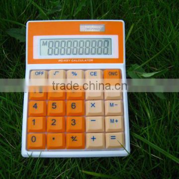 MANUFACTURER colorful button office dual power desk calculator for promotion gifts