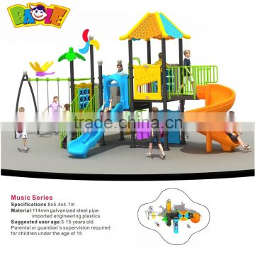 High Quality Kids Entertainment Latest Plastic Outdoor Playground Type