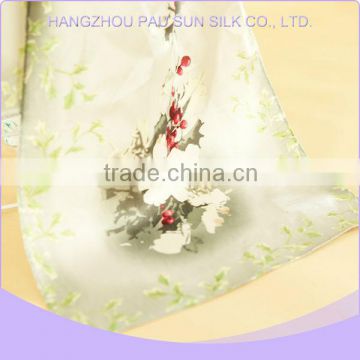 Promotional high quality cheap silk satin shawl