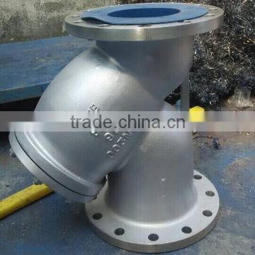 stainless steel Y type strainer prices with flange end