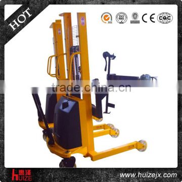 350kg 1600mm C mast semi electric drum lifter and tilter