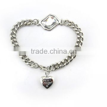 Latest design heart charm bracelet