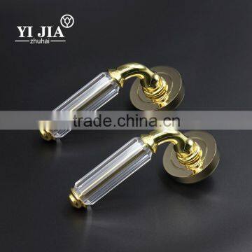 Glass Handle Pull Long Shape Fancy Crystal Door Knob